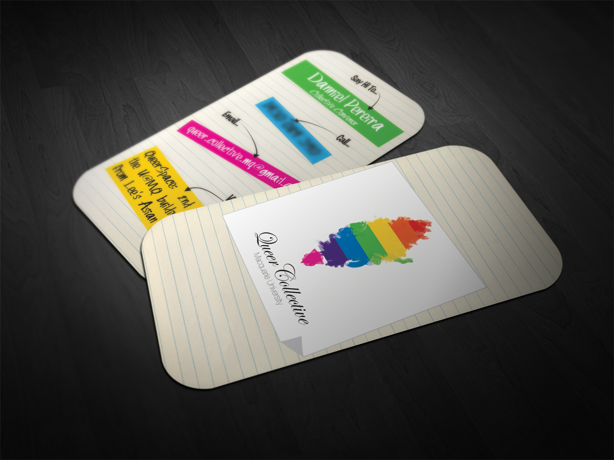 gay queer Collective  University student LGBT stationary logo