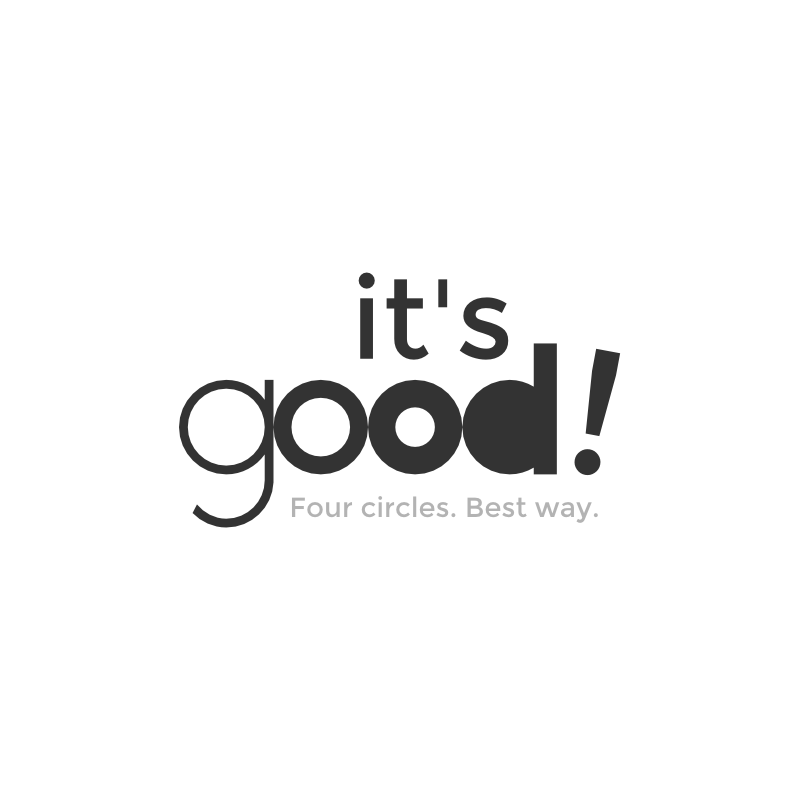 it's good Good Food  circle logo brand simple
