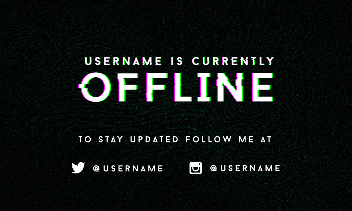 Twitch banner Twitch Streaming Gamers Info Panels Offline Banners