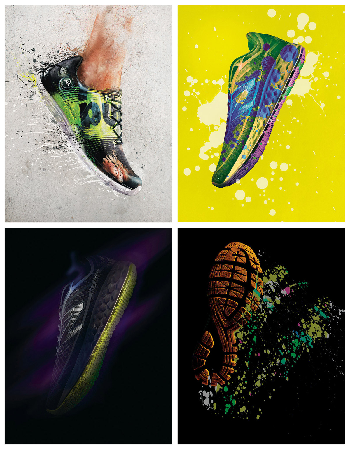 reebok ZPump shoe athletics Advertising Photography photo illustration 