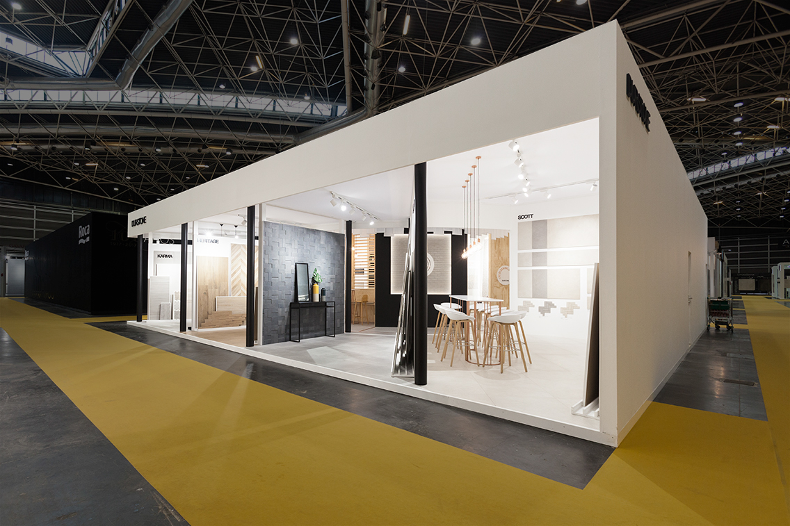 Stand design Fair Exhibition  ceramic Cevisama Interior architecture decoration Space 