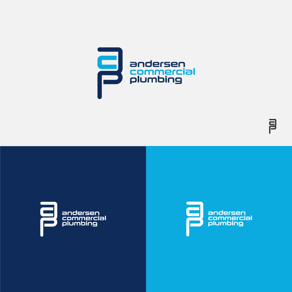 minimalist logo Modern Logo Plumbing Logo Business Logo monogram letter logo