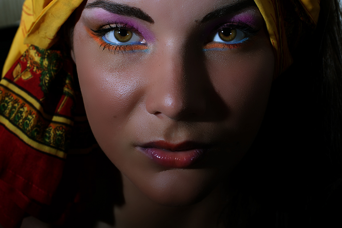 miu vlachova LINDA India woman turban exotic photo Make Up arabic girl model Sun