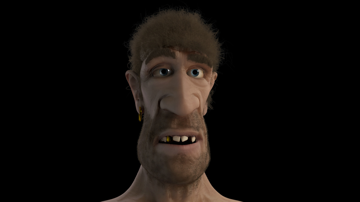CG 3D rendering lighting Character