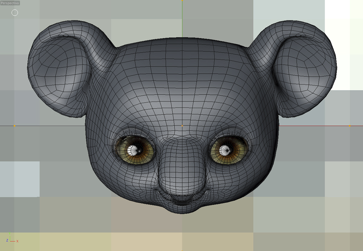modelado models Decheco 3D koala