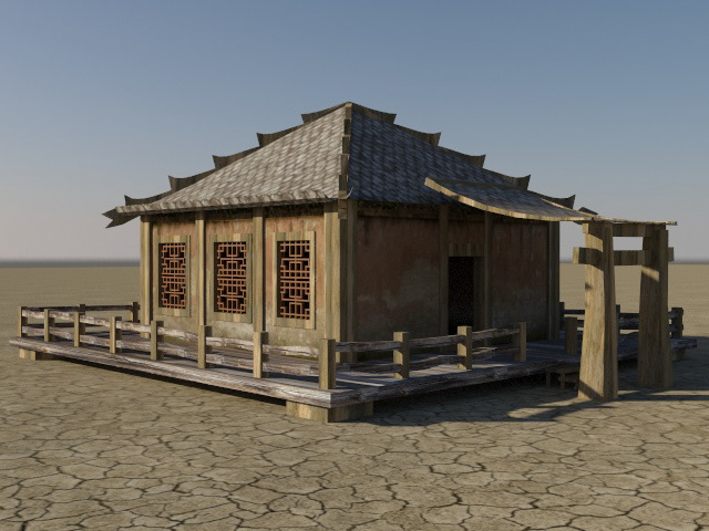 gamedev gameart gamedesign photoshop ARQUITETURA arch architect engineer civil chinese house house building sketch