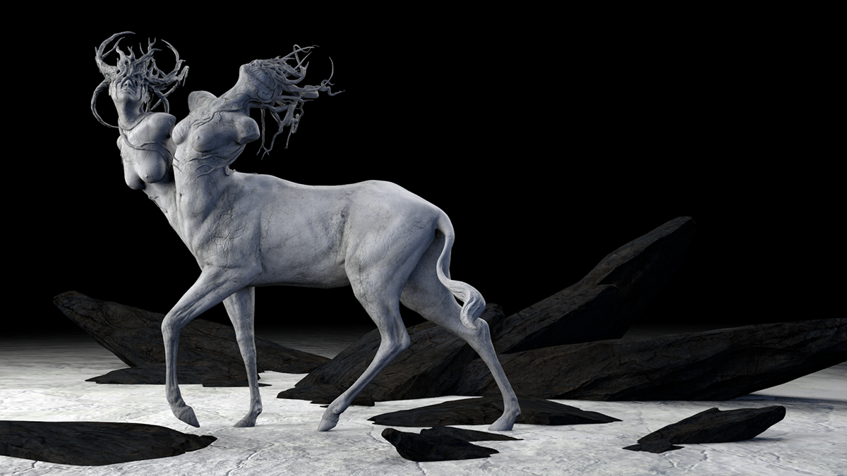 CG Sculpt Zbrush Maya creature surreal modelling