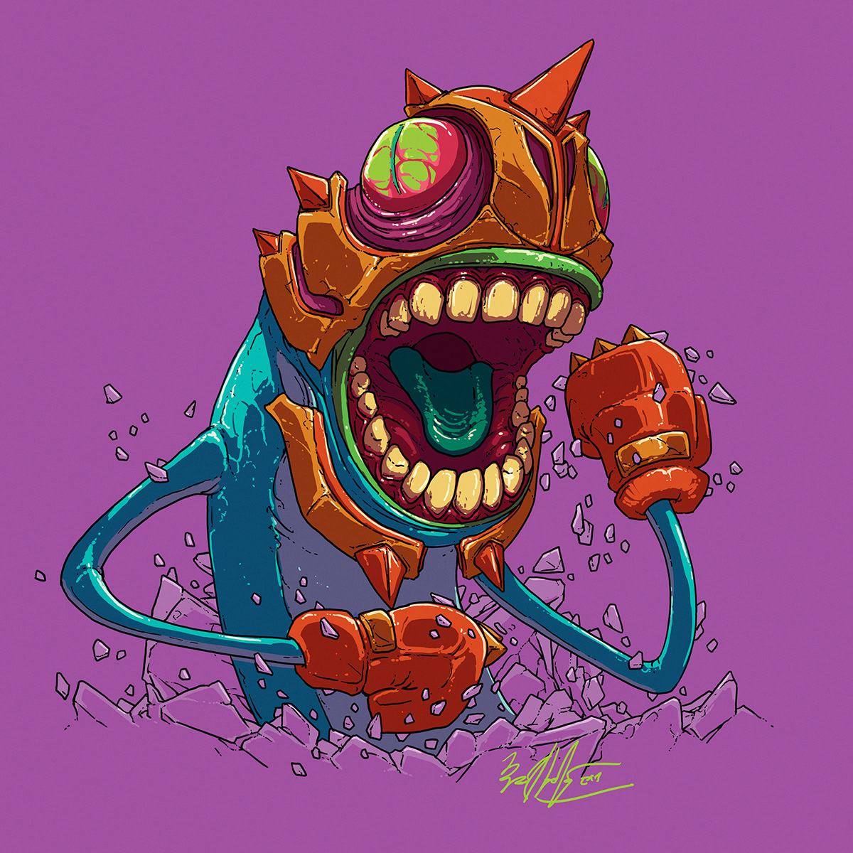 Adobe Portfolio characters Space  Sci Fi aliens monsters