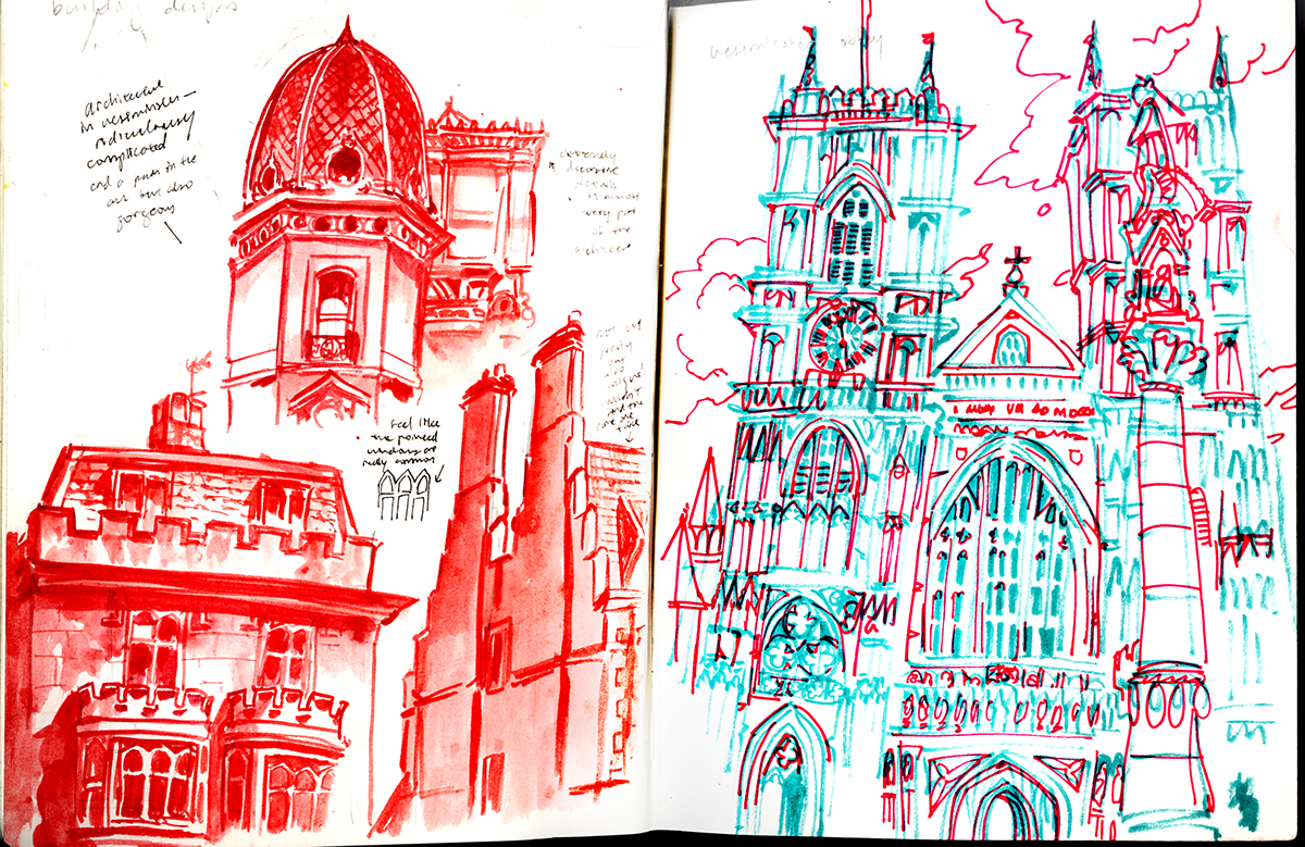 London ILLUSTRATION  sketch sketches sketchbook visual journalism City of London england