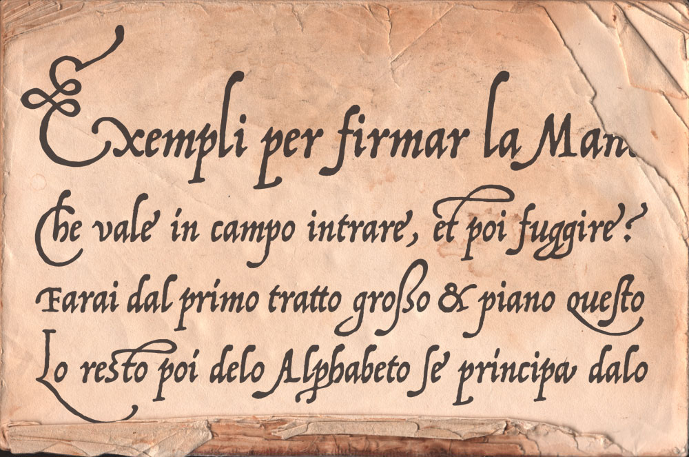 type type design font Arrighi Operina