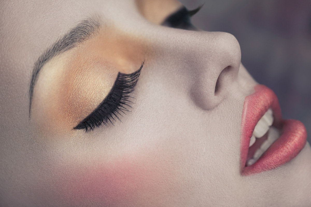 beauty cosmetics hair makeup avant garde lips pastel muslin Joseph Alexander