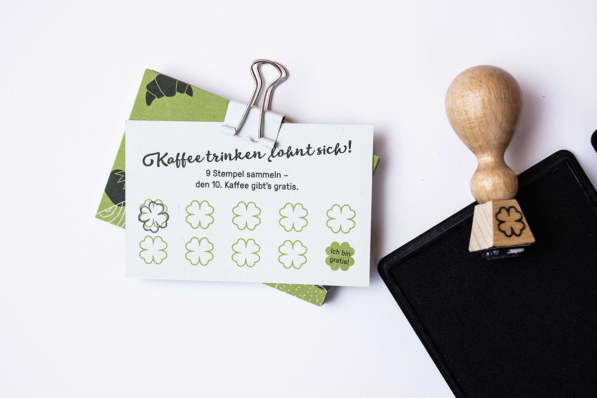 rebranding branding graphic design print design cafe green organic Corporate Design local Supermarket