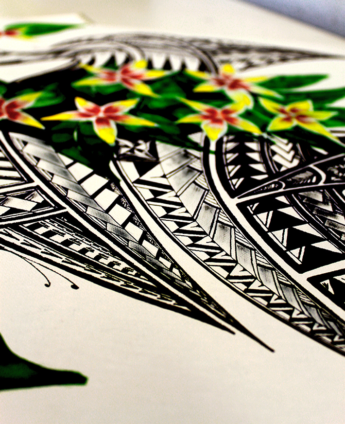 history triple design tatau polyn polynesian