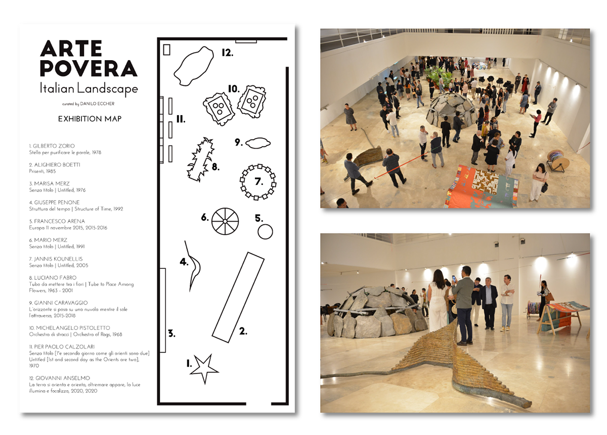 arte povera Exhibition Design  graphic design  MET Manila