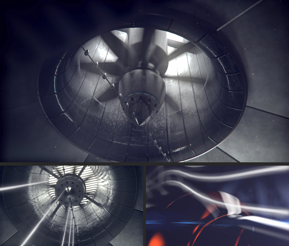wind tunnel beer slipstream 3D softimage vray