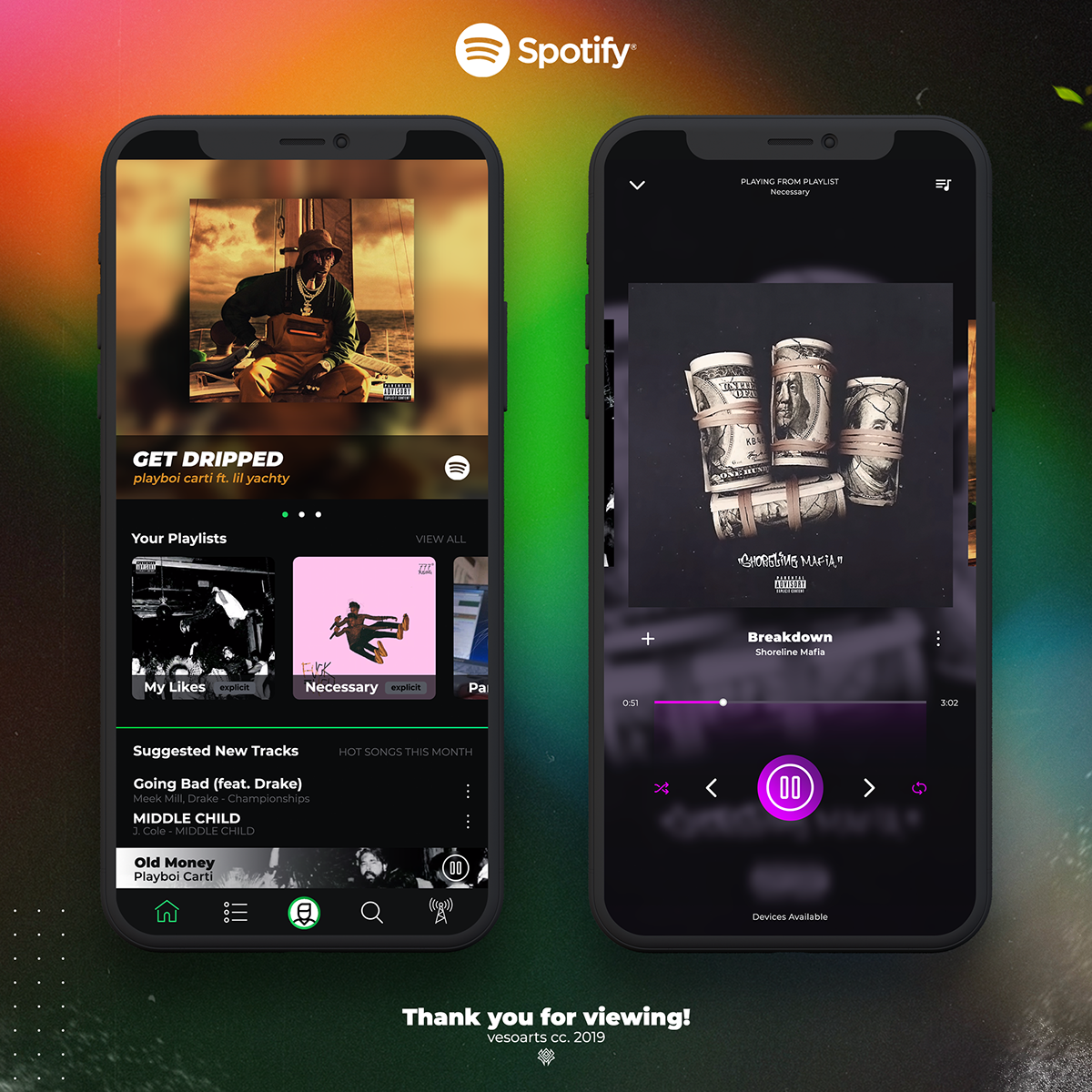 20. spotify // UI - ux redesign. 