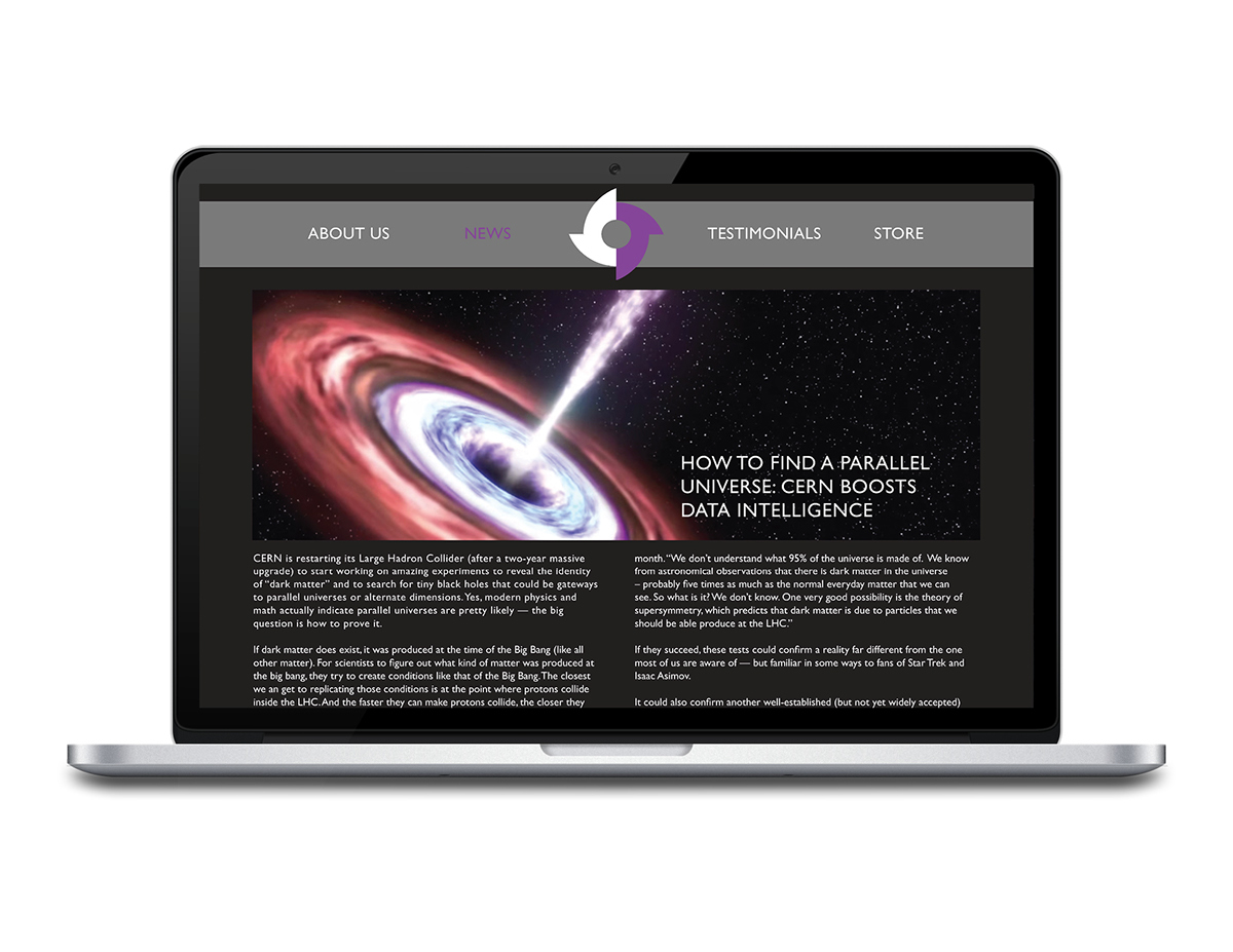umbra Website Mockup brand identity design interactive shadow parallel universe ux UI app Web watch design galaxy