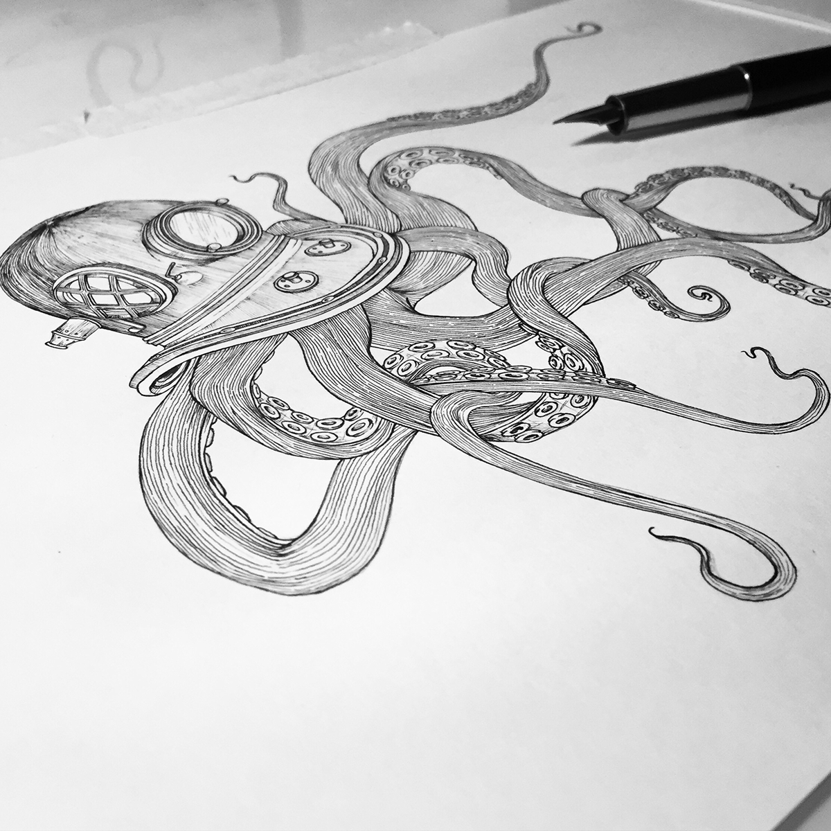 art artist artwork Drawing  ILLUSTRATION  ink we design