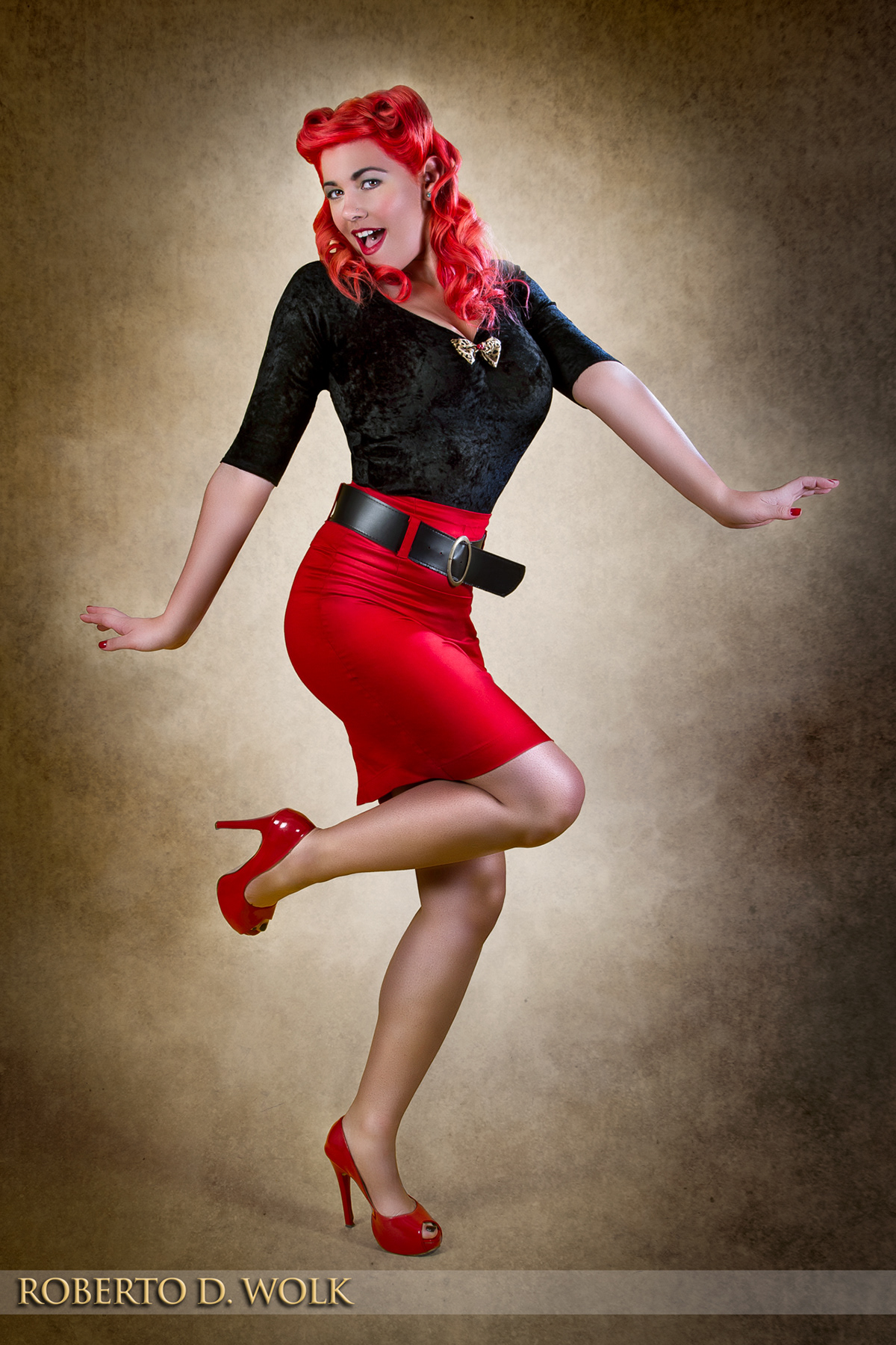 pin up girls paint retouch