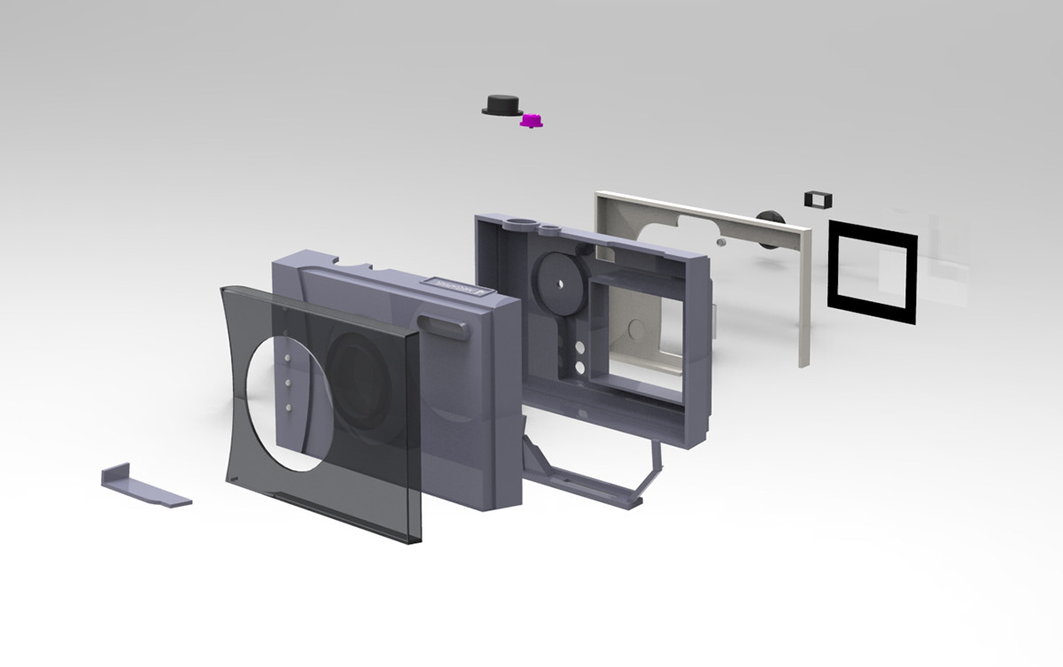 camera trust Reverse Engineering product soliworks cad drawings product visuals computer generated representation Exploded view Renders rendering design
