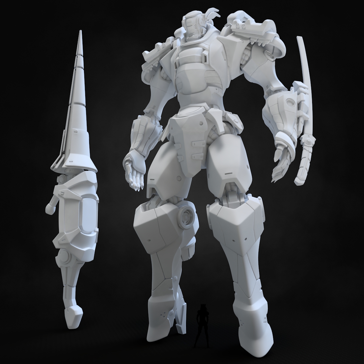 robot mech mecha sci-fi industrial machine Character 3D