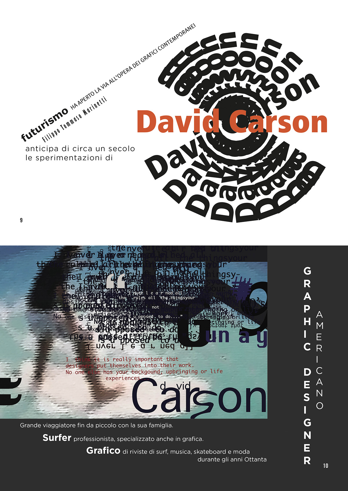 #futurism #David Carson #typography #editorial design 