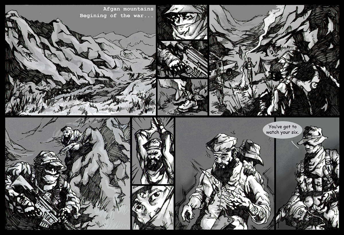 comics graphic novel illustration sequential
