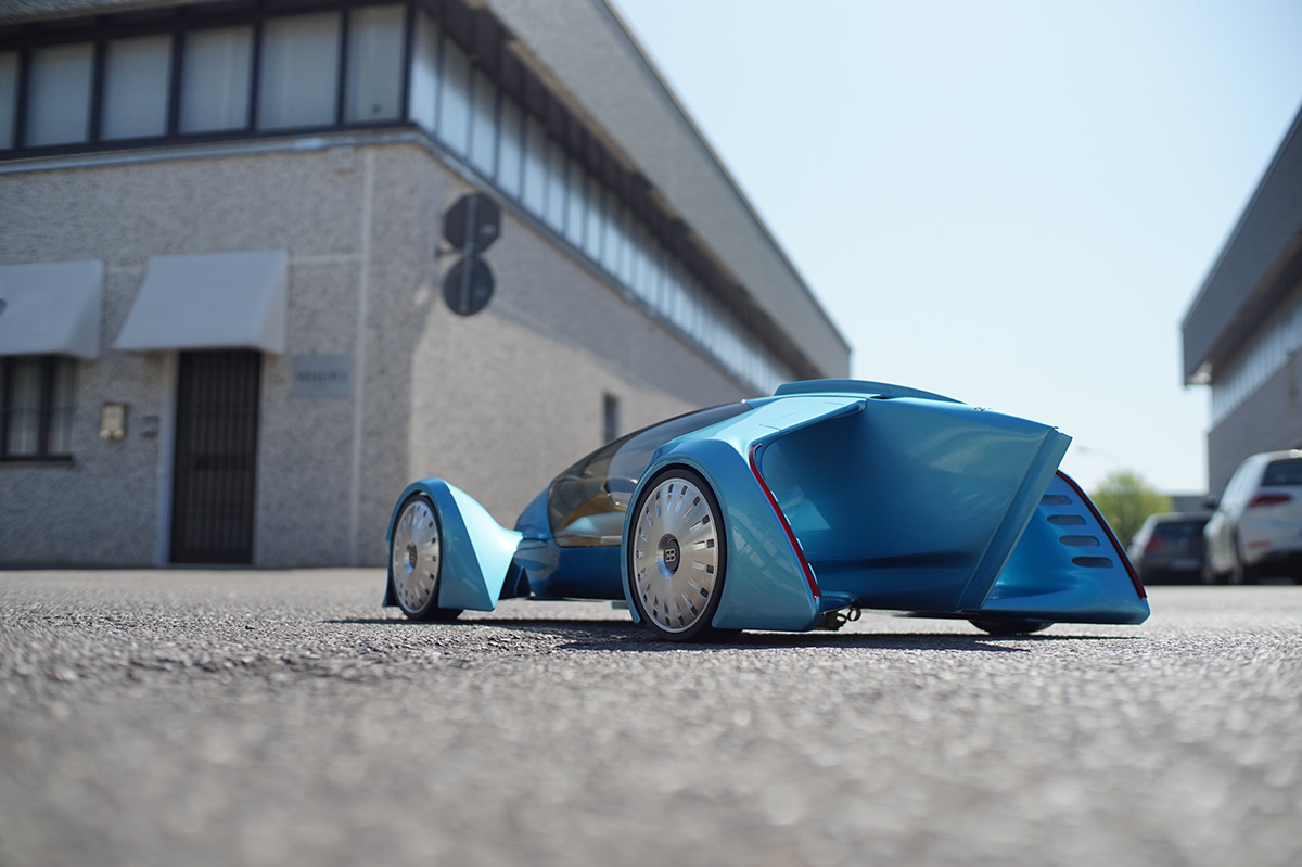 Autonomous bugatti street jet luxury hypercar ultrafast car sports car concept scale model design