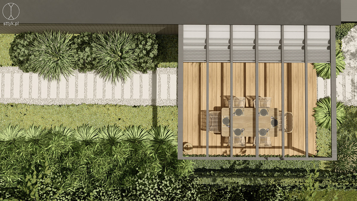 architekt krajobrazu bambusy w ogrodzie exterior design ogród nowoczesny palenisko w ogrodzie pracownia sttyk projekt ogrodu projektowanie ogrodów trawy w ogrodzie Trójmiasto