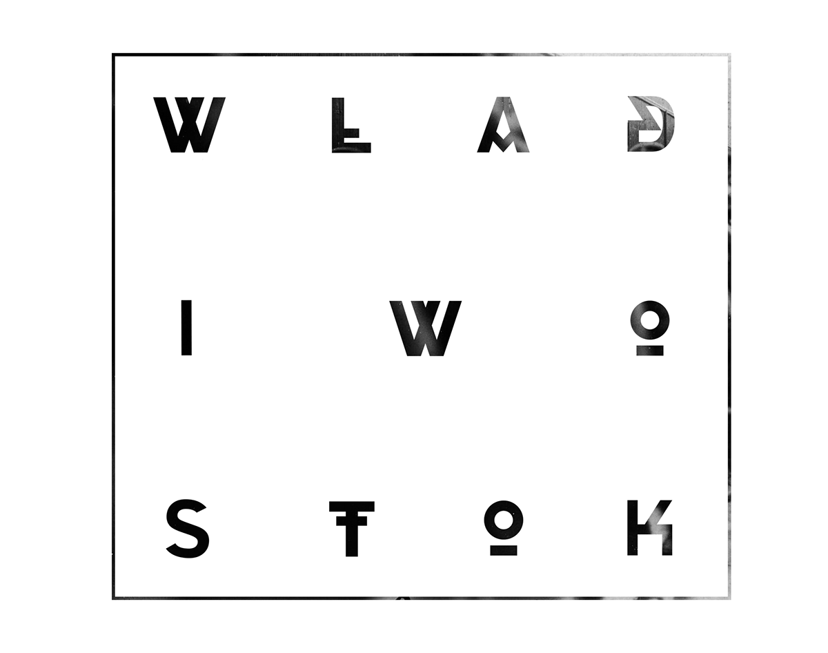 wladiwostok type font Typeface Sharp black White Russia east free vector alphabet