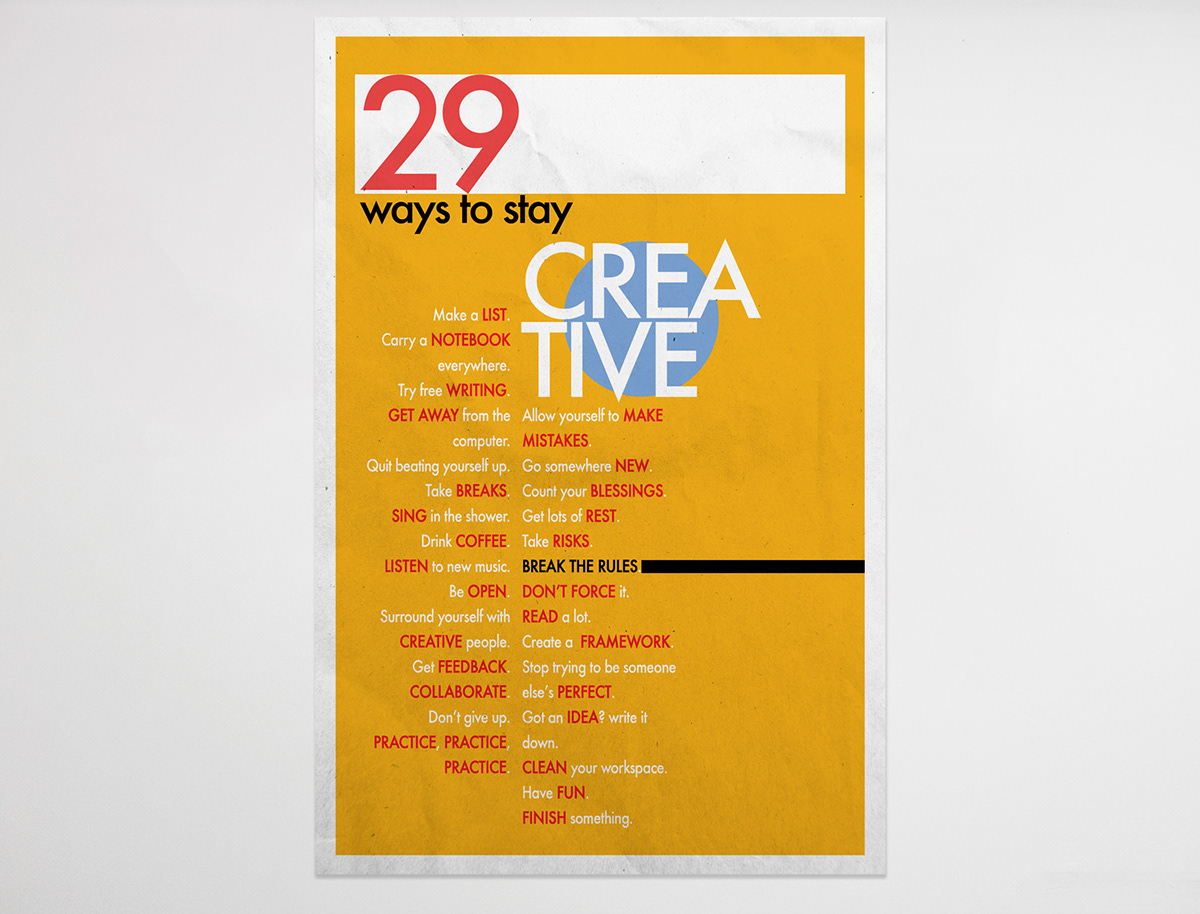 29 ways creative Poster Design photoshop editorial