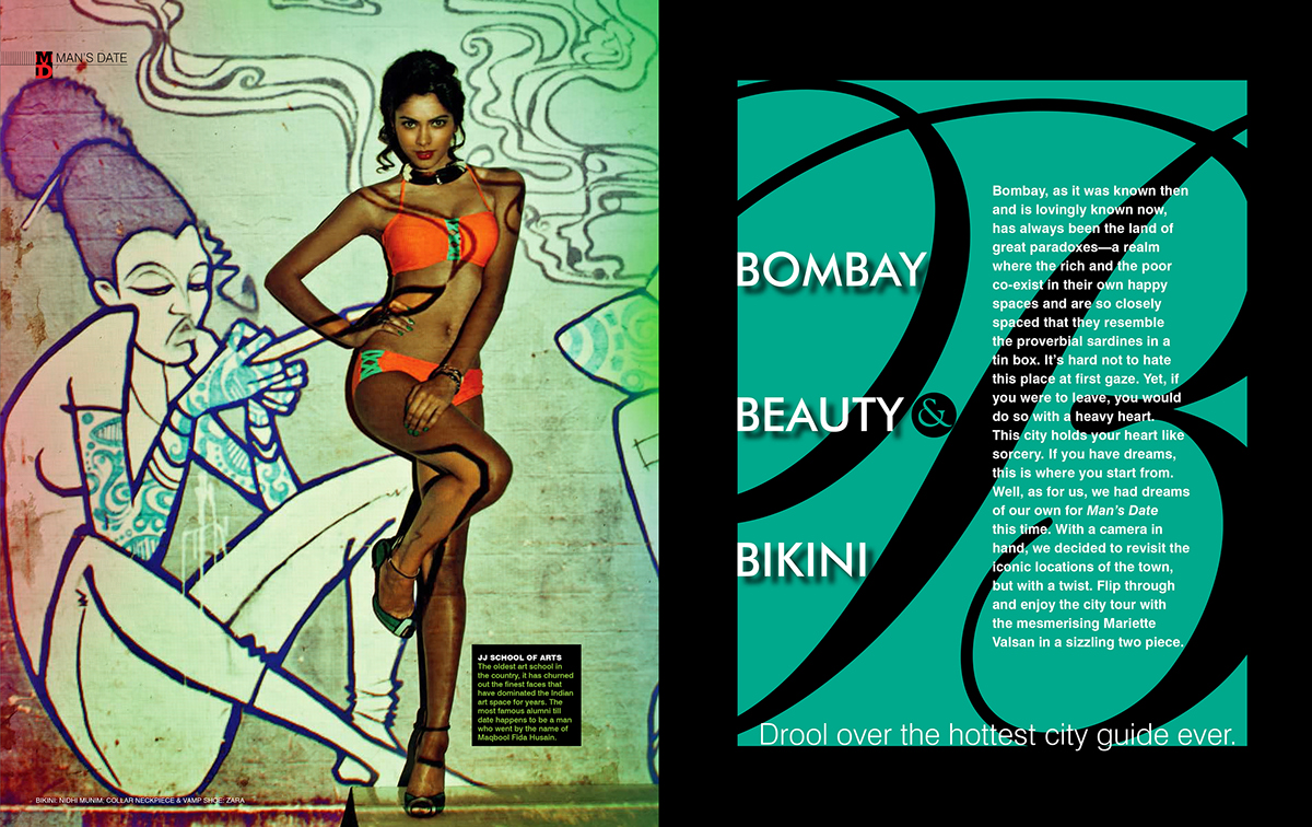 bikini mkumbai fashion  bombay mandate magazine  editorial fashion story