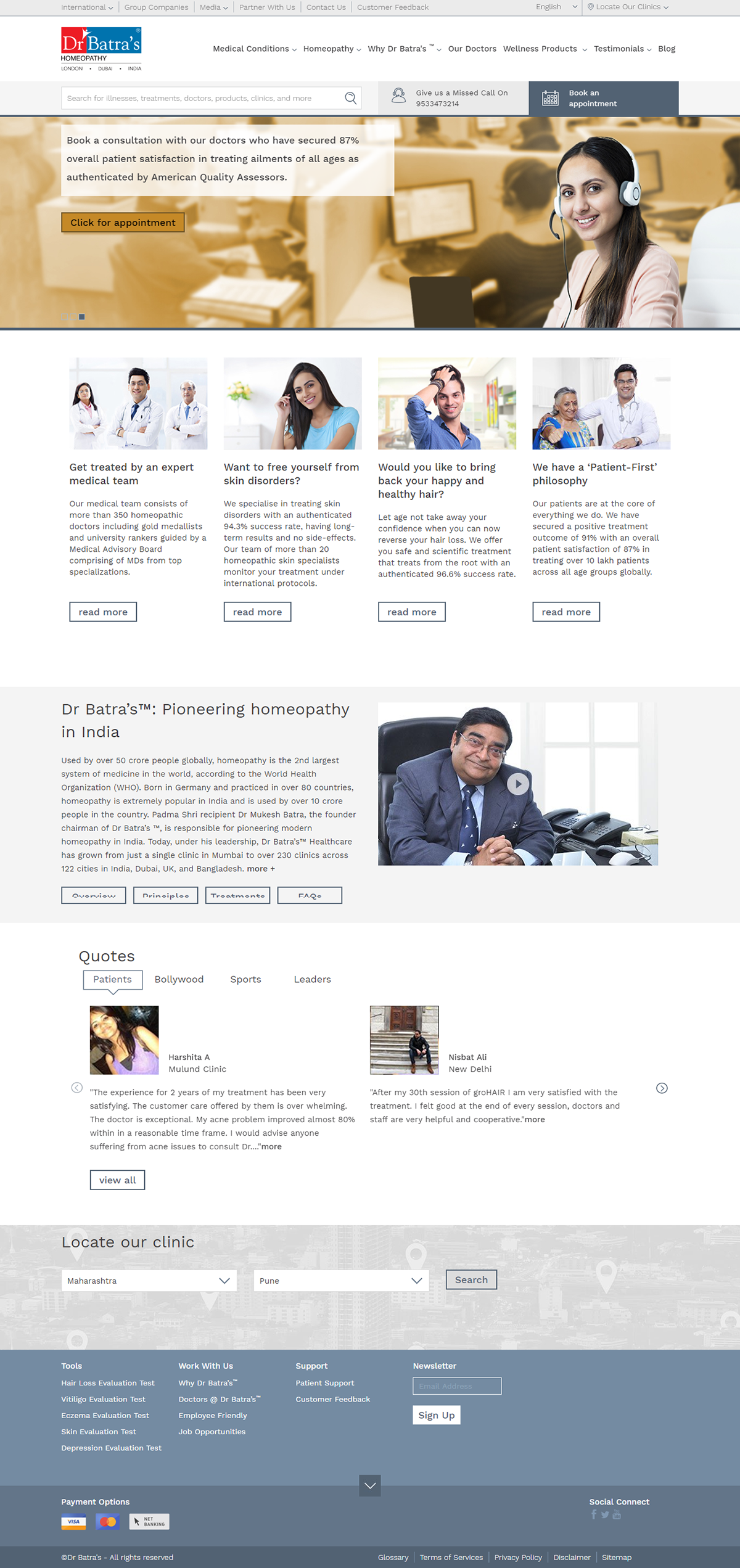 healthcare homeopathy medical user experience user interface branding  website ui dr batras doctor