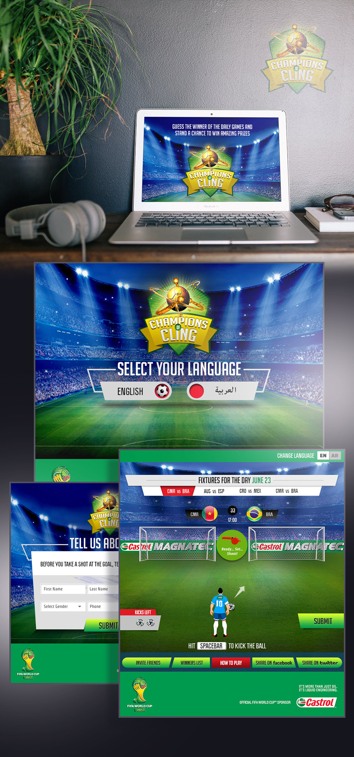 interactive game Castrol Champions cling
