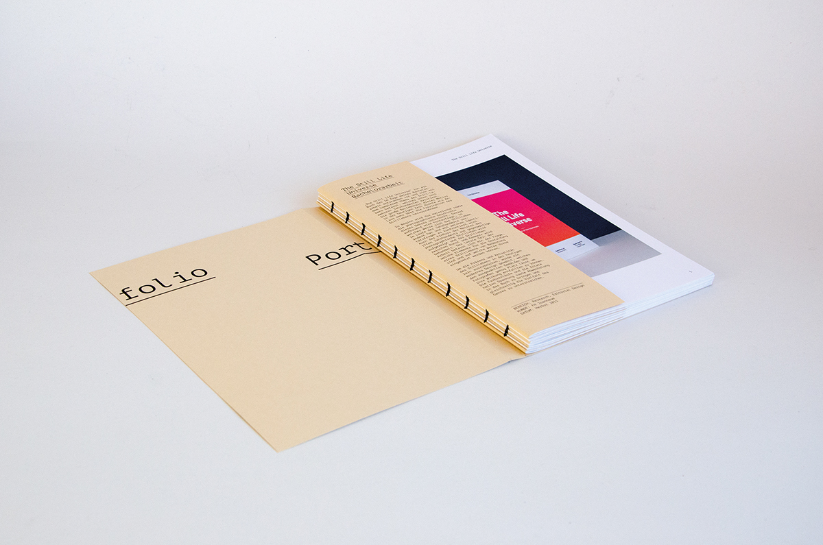 portfolio print paper Personal Brand Book Binding Project application apply