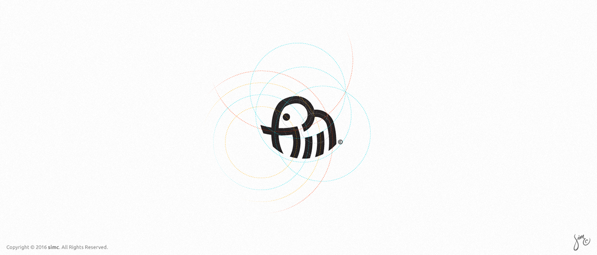 logo logodesign identity mark symbol lettermark Icon graphic design  animal logo Minimalism