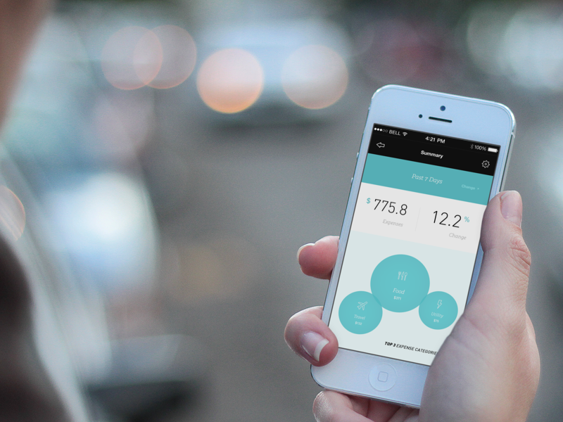 Moneytor Mobile app conceptual