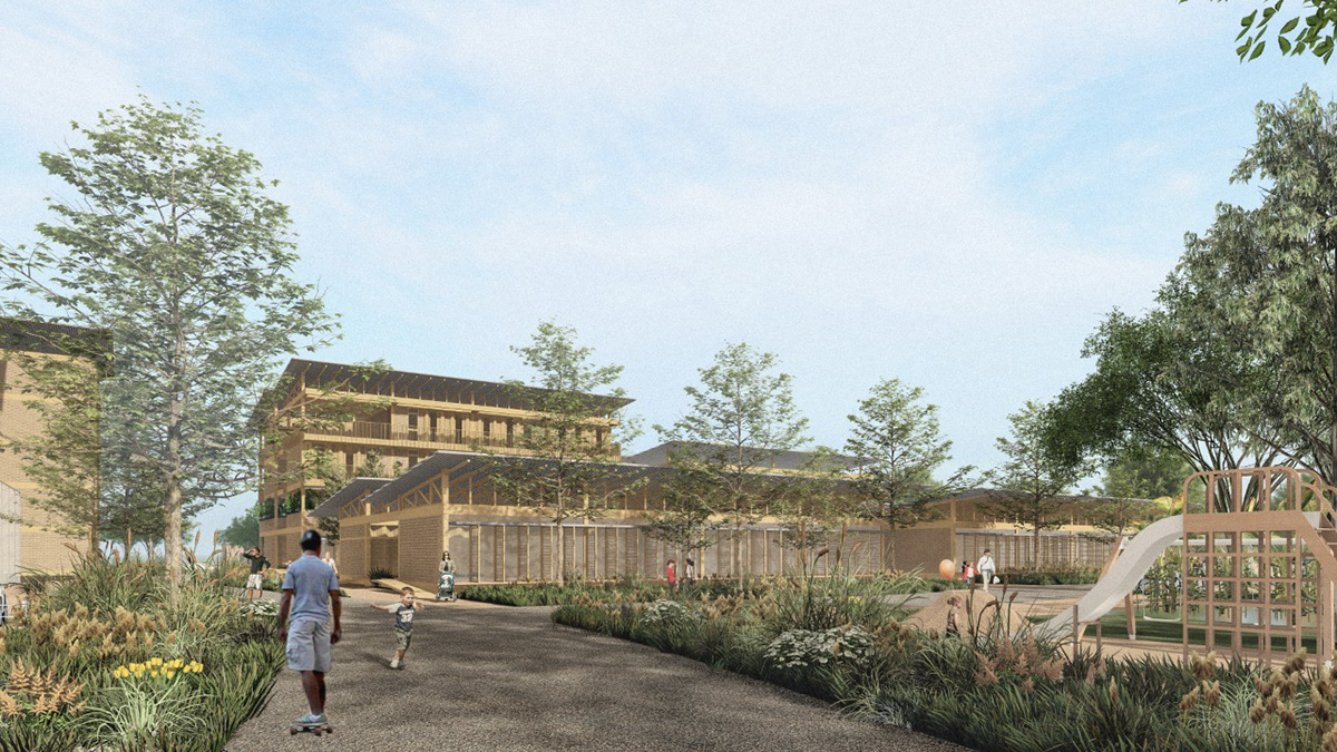 green building greendesign Habitacion multiuse school sustainable architecture