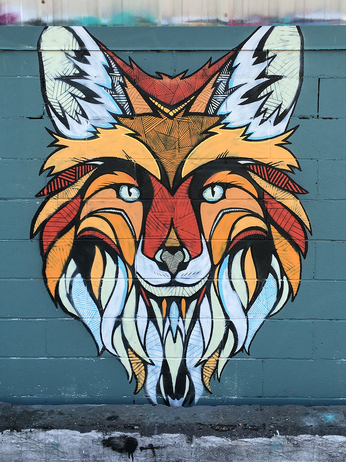 Adobe Portfolio Bushwick Brooklyn New York nyc FOX ornamental ornate berlin markers spraypaint animal