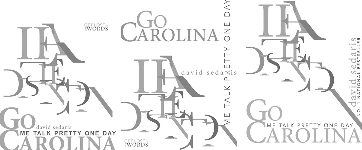 Adobe Portfolio david sedaris Go Carolina call to action graphic design poster