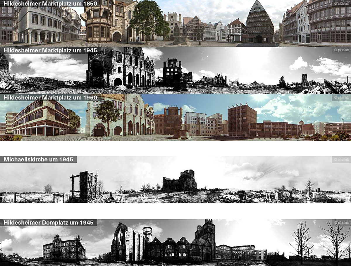 hildesheim 3D Visualization architecture recreation panorama historical