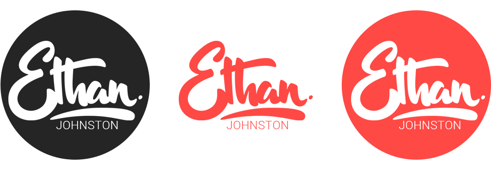 ethan brand logo type Rebrand badge insignia personal identity banner Header London Colourful  sketch vector