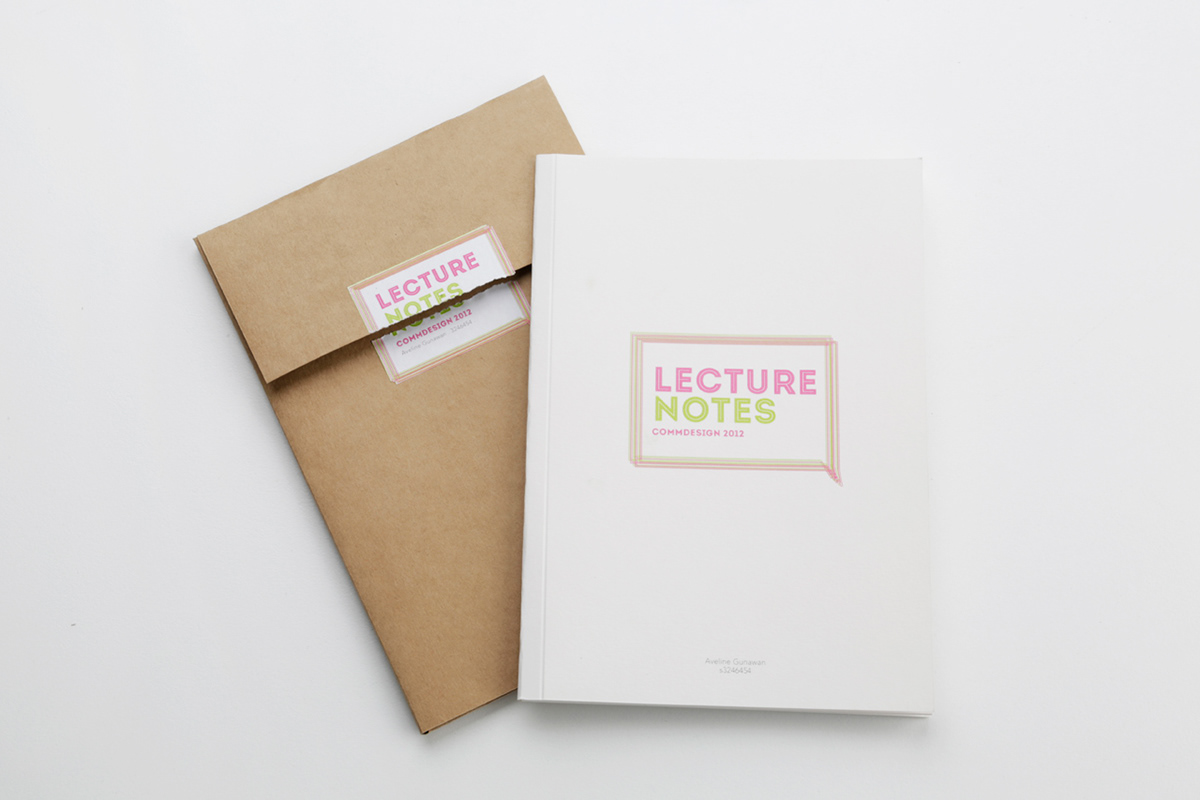 lecture notes  RMIT University types book publication Communication Design Commdes