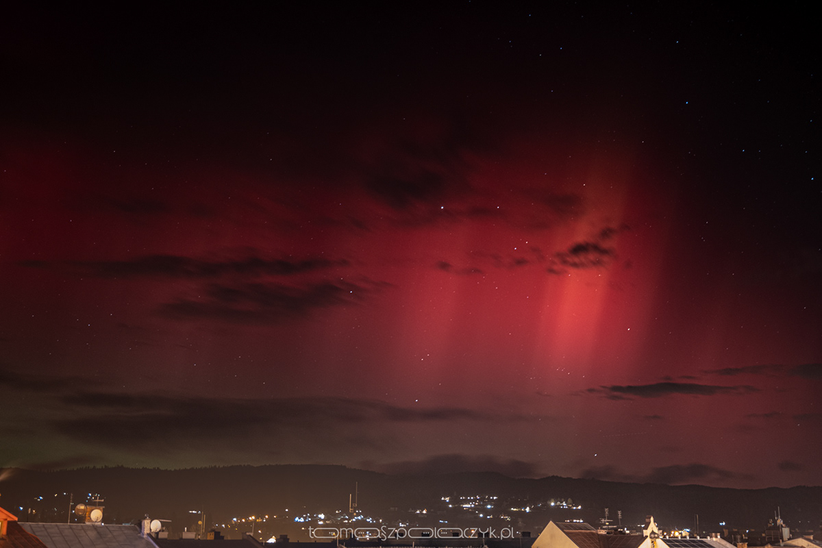 night Photography  aurora Aurora Borealis poland podhale phenomenon light Nature SKY