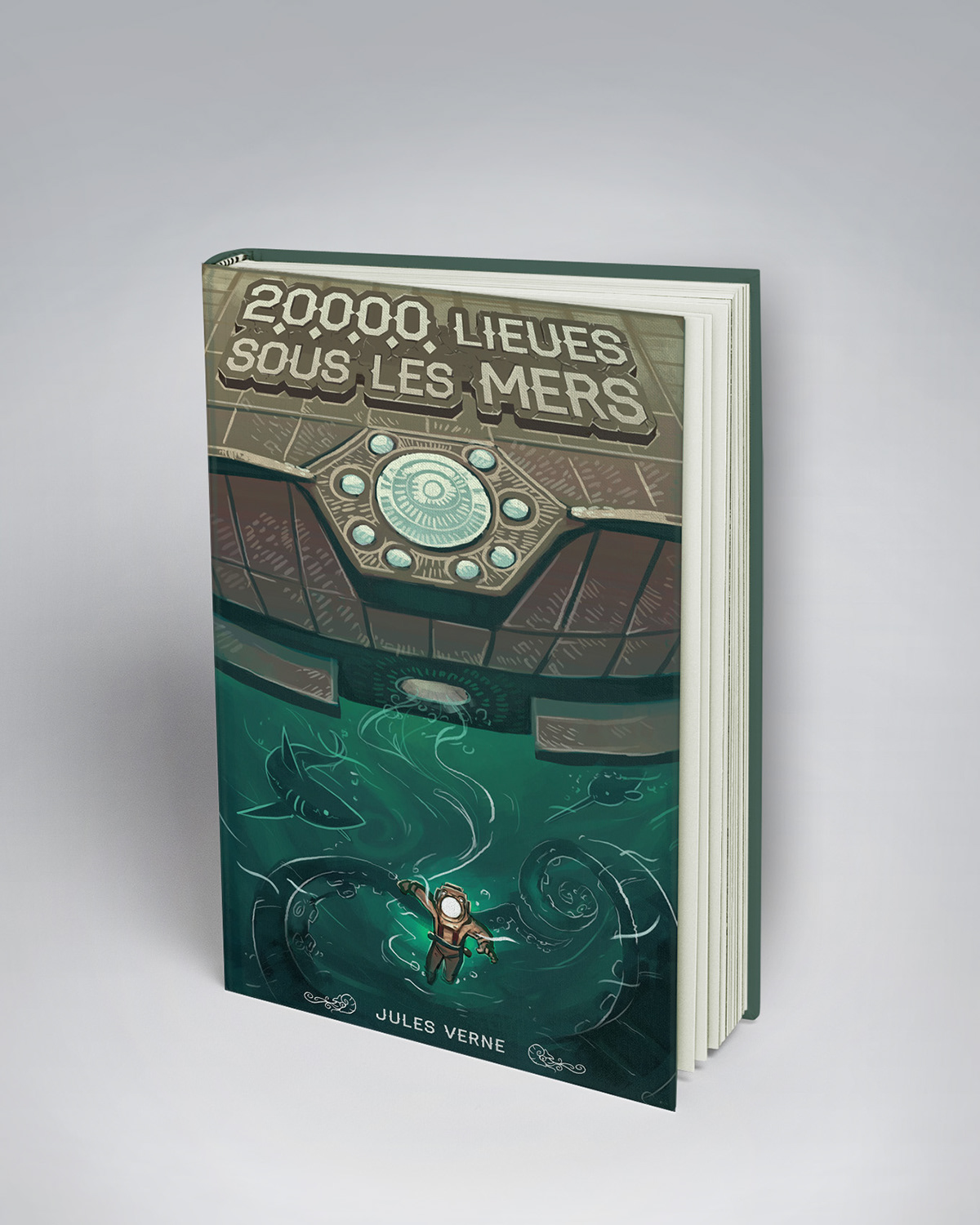 book book cover Nemo nautilus Ocean shark literature