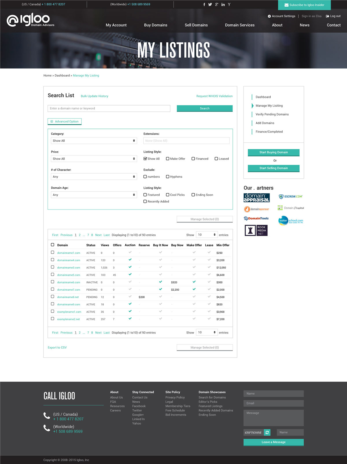 web application UI/UX Design Website