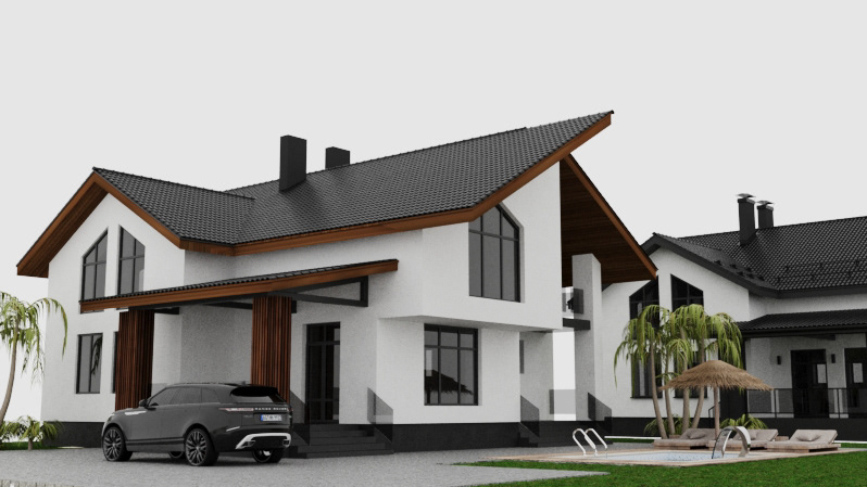 exterior design house HOUSE DESIGN azerbaijan baku exterior project