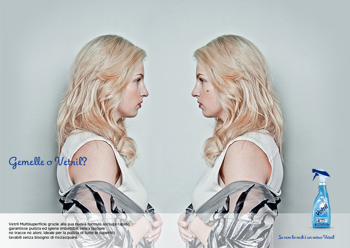 vetril art  direction ADV Outdoor  billboard  outdoor billboards magazine campaign  gemini  women  glass  clean  cleaning new
