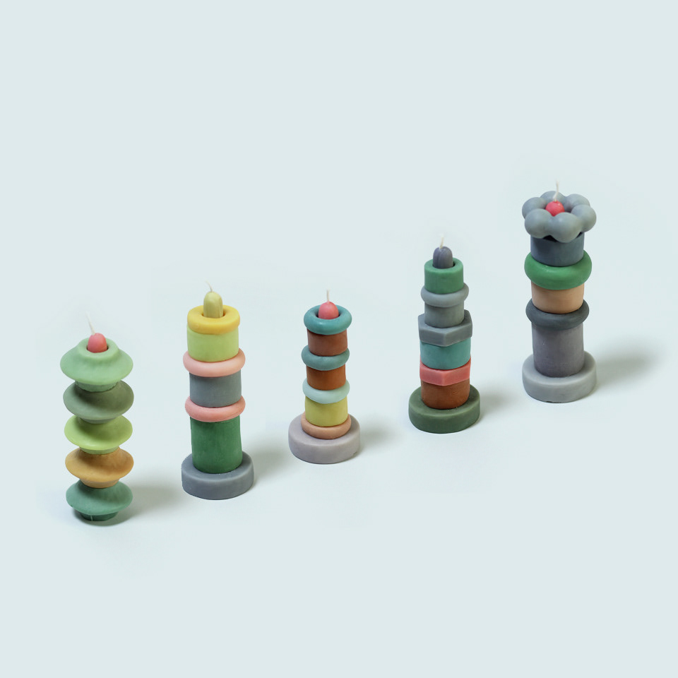 candle homedecor interative kidult toydesign analog Retro colorful Aroma Fragrance