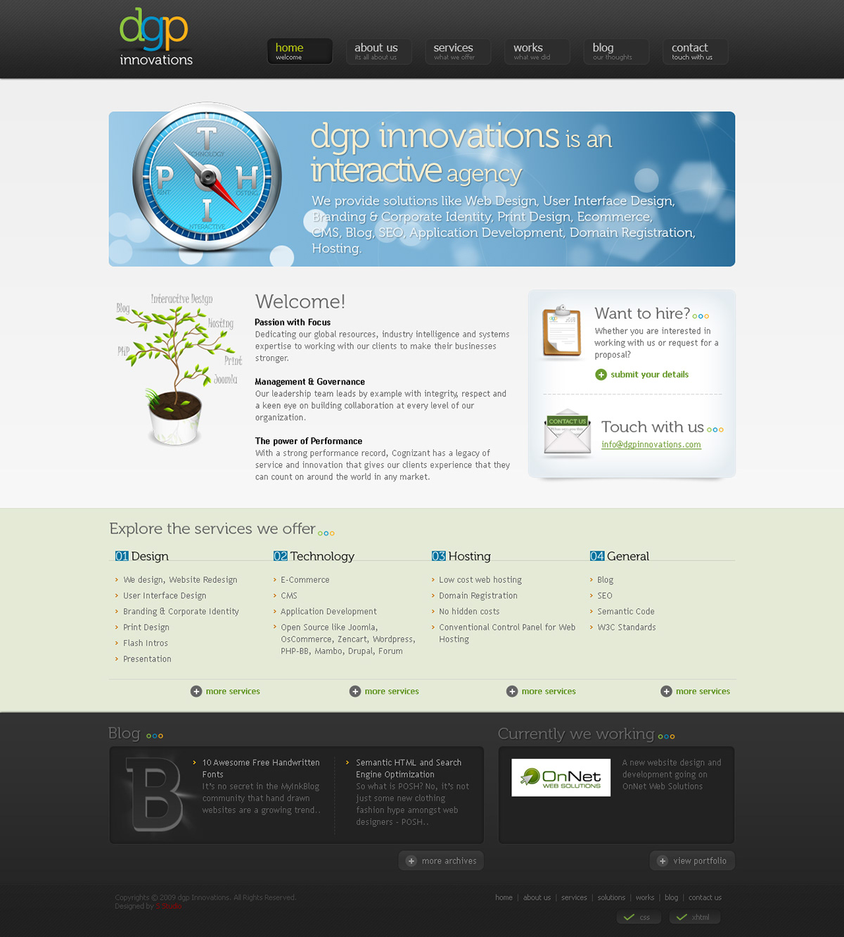 Webdesign ui design Website